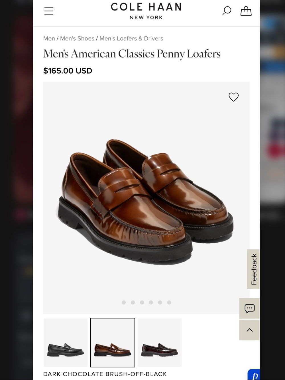 COLE HAAN  american classics penny loafers